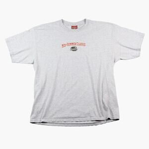 Vintage Y2K 2004 Houston MLB All-Star Game Mid-Summer Classic T-Shirt XL Gray